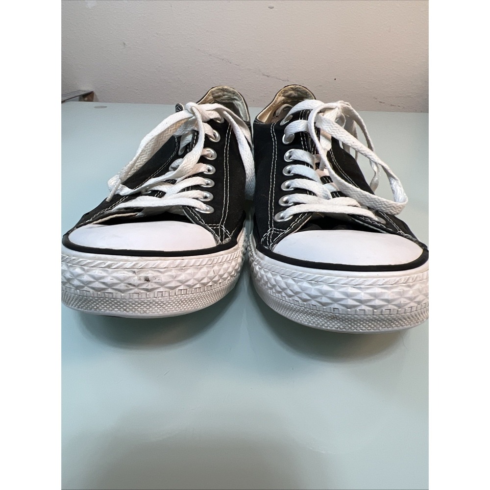 Converse Chuck Taylor All Star Black Low Top Canvas Sneakers Men's Size 9 - Picture 4 of 13